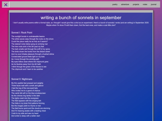 sept_sonnets screenshot