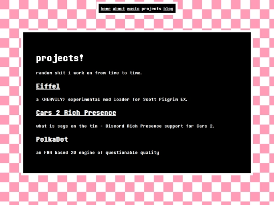 pages/projects screenshot