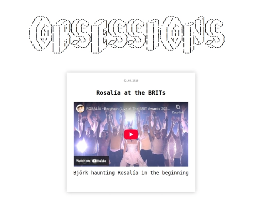 Pages/obsessions screenshot