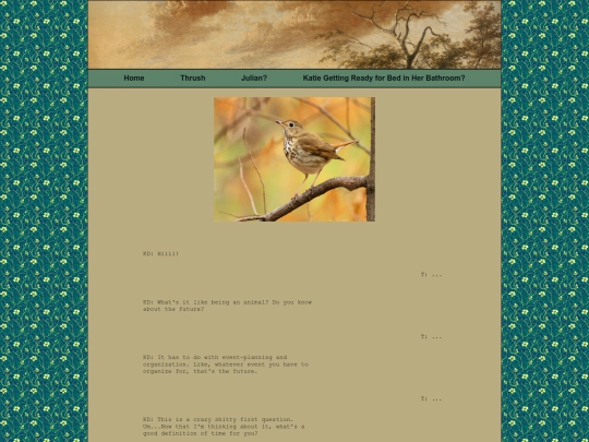 Hermit Archive Project/Creative-Project-Thrush screenshot