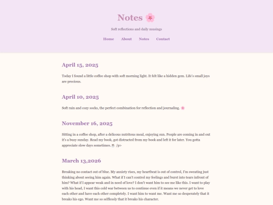 notes screenshot