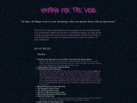 readinglist screenshot