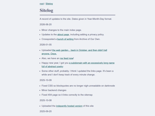 log screenshot