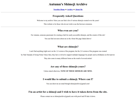 faq screenshot