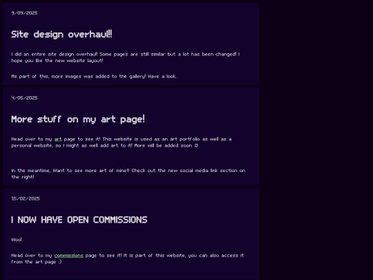 updates screenshot