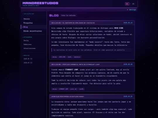 blog screenshot