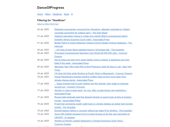 type/headlines screenshot