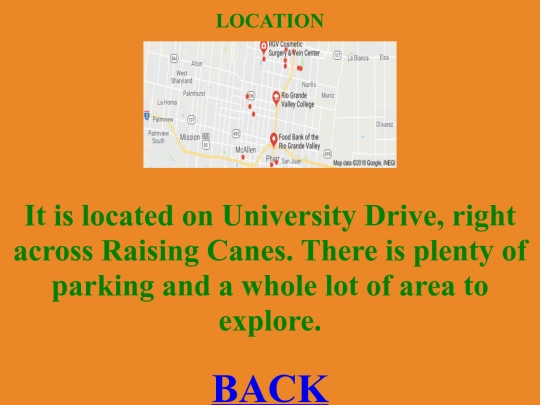 Universities/location screenshot