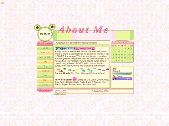 aboutme screenshot