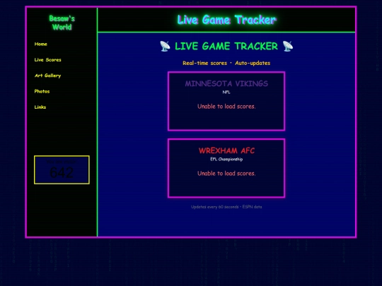 livescores screenshot