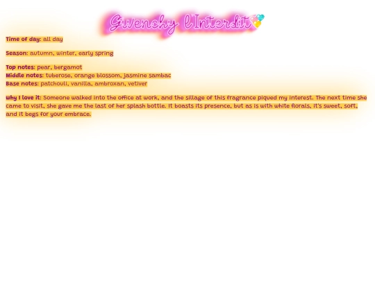 perfumes/linterdit screenshot
