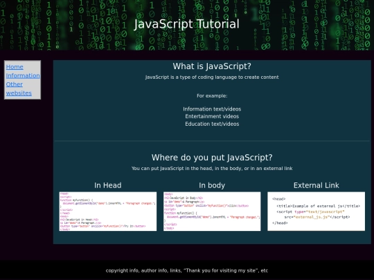 Web-Design/3-JAVASCRIPT screenshot