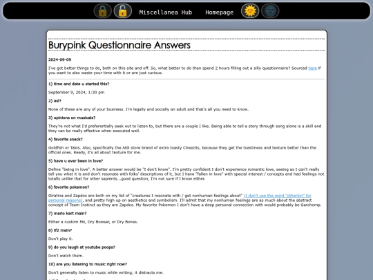 miscellanea/neocitiesquestionnaire screenshot