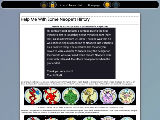 miscellanea/neohistory screenshot