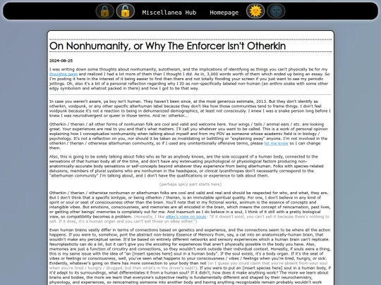 miscellanea/nonhumanity screenshot