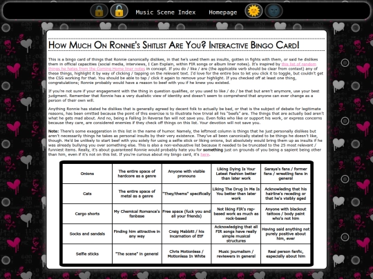 musicscene/bingo screenshot