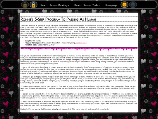 musicscene/musings/howtopassashuman screenshot