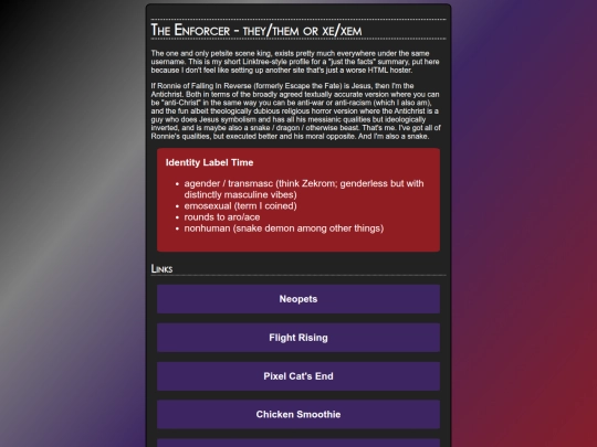 shortprofile screenshot