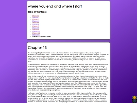 whereyouend/chapter13 screenshot