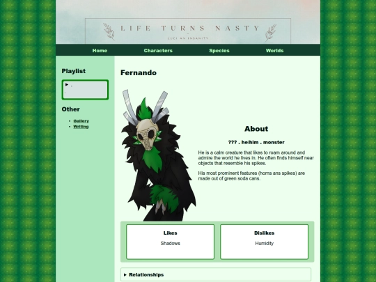 Life Turns Nasty Wiki/Characters/SpecBio/Fernando screenshot