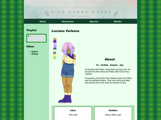 Life Turns Nasty Wiki/Characters/Youtube Bitches/Luciano-Verbena screenshot