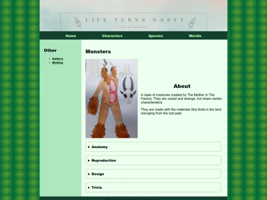 Life Turns Nasty Wiki/Species/Monsters screenshot