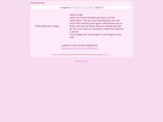 about website/about screenshot