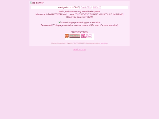 about website screenshot