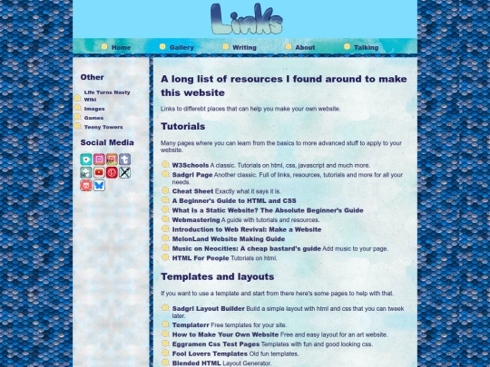 about/resources screenshot