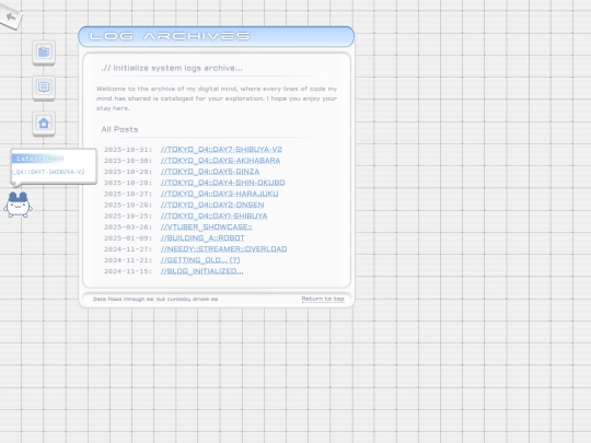 blog/archive screenshot