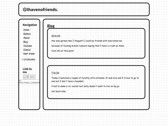 Blog screenshot