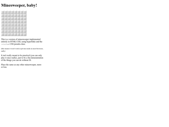 misc/html-minesweeper screenshot