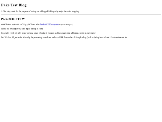testing/test-blog screenshot