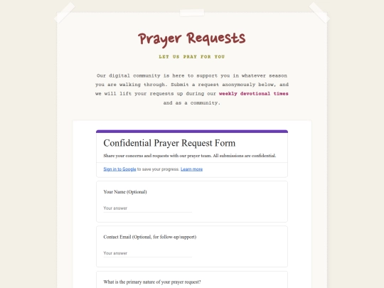 prayers screenshot