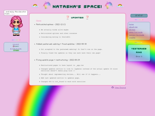 updates screenshot