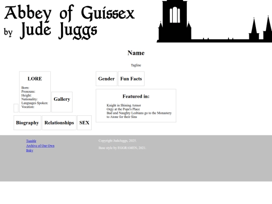 character template screenshot