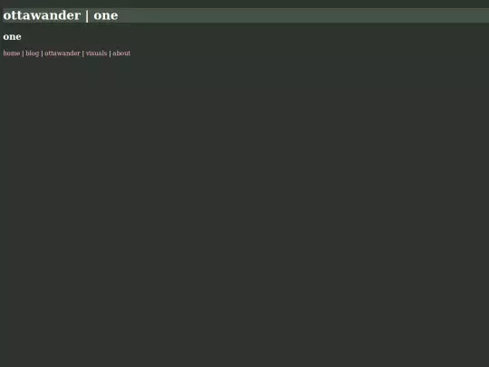 ottawander/one screenshot