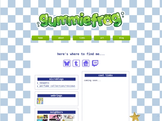 links screenshot