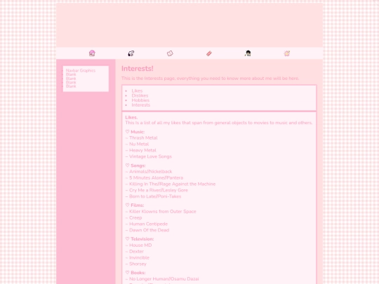 Nav/Interests/interests screenshot