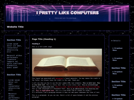 blog-template screenshot