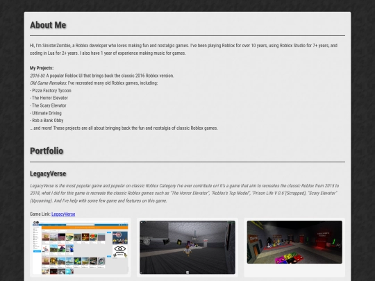 Portfolio screenshot
