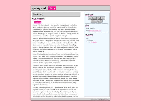 diary screenshot