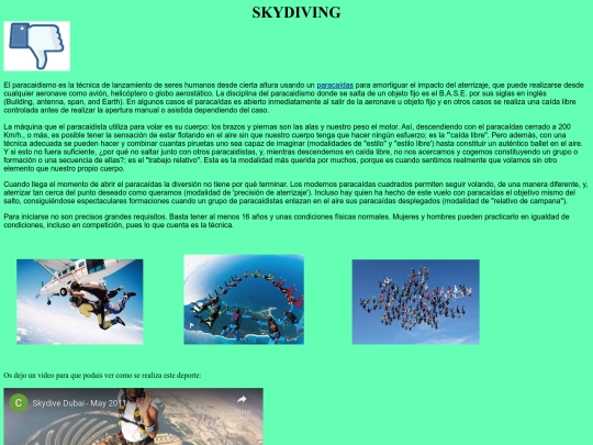 Skydiving screenshot