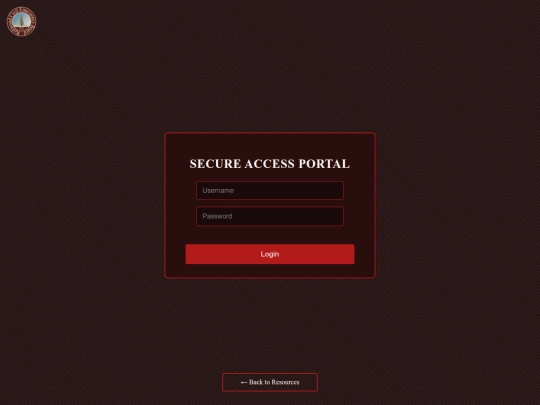Login screenshot