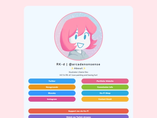 links screenshot