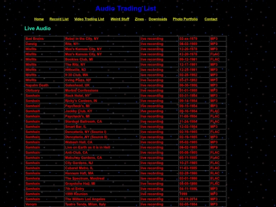 audio-trading-list screenshot