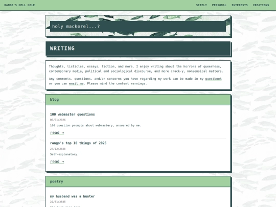 writing screenshot