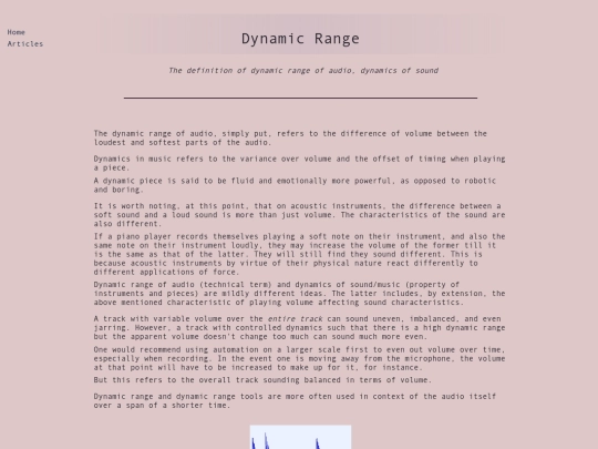 Articles/Dynamic Range/Dynamic Range screenshot