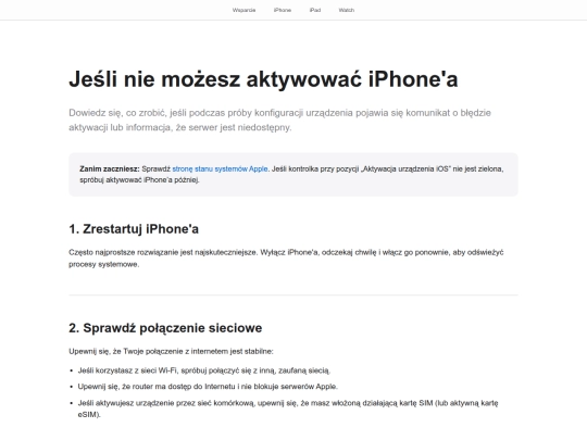 WsparcieApple screenshot