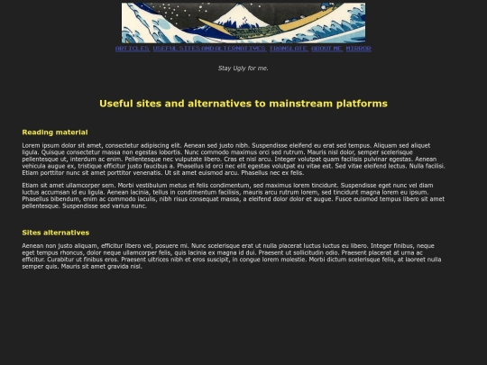 sites screenshot